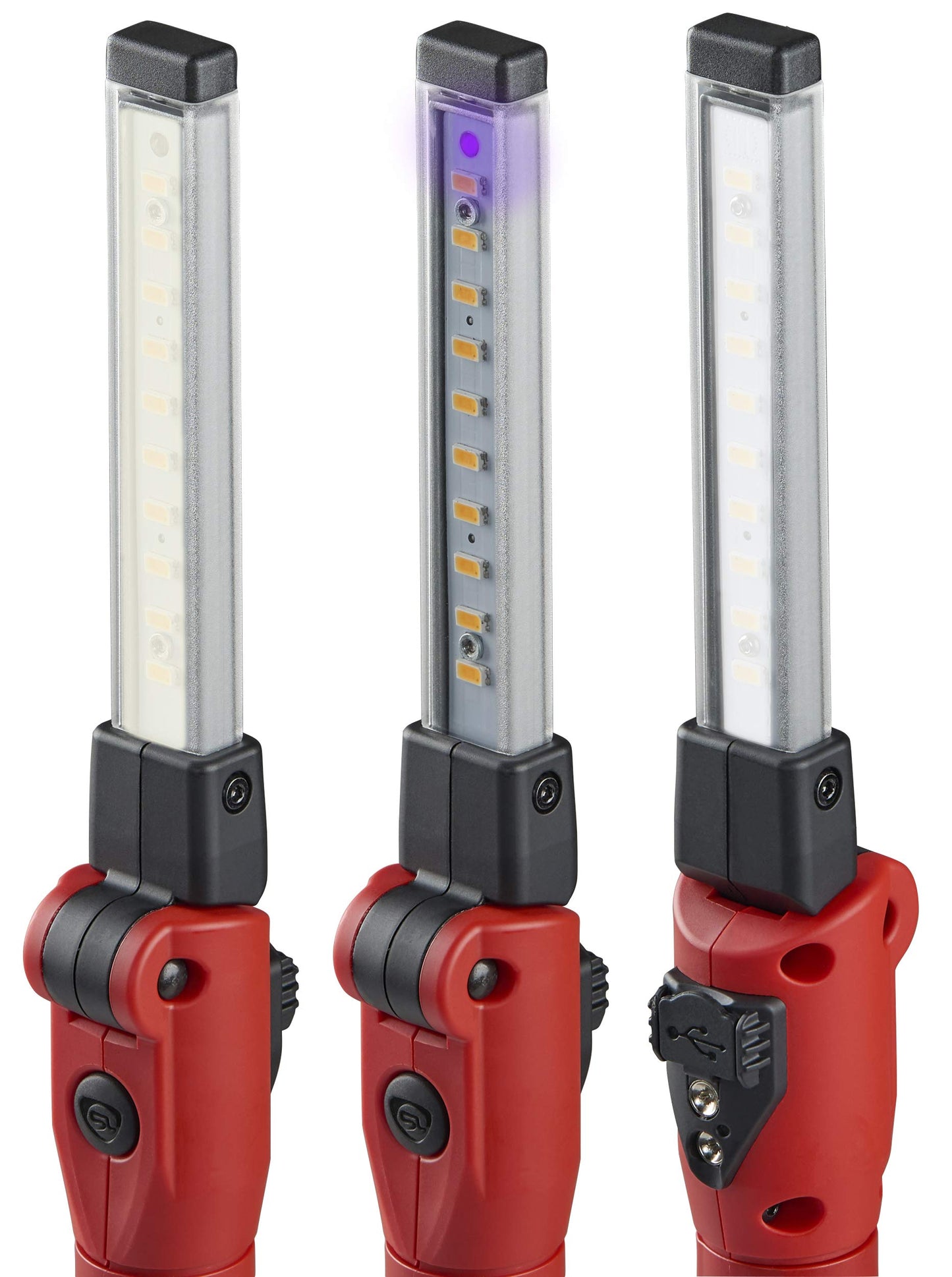 Streamlight 74854 Strion Switchblade 500-Lumen Rechargeable Compact Multi-Function LED Work Light with Color-Rite Technology and AC Piggyback Charger, Red