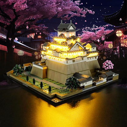 Vaodest LED Light for Lego Architecture 21060 Himeji Castle SetDesign and Configuration Compatible with Lego 21060 Model(LED Light Only Not Building Block Kit)