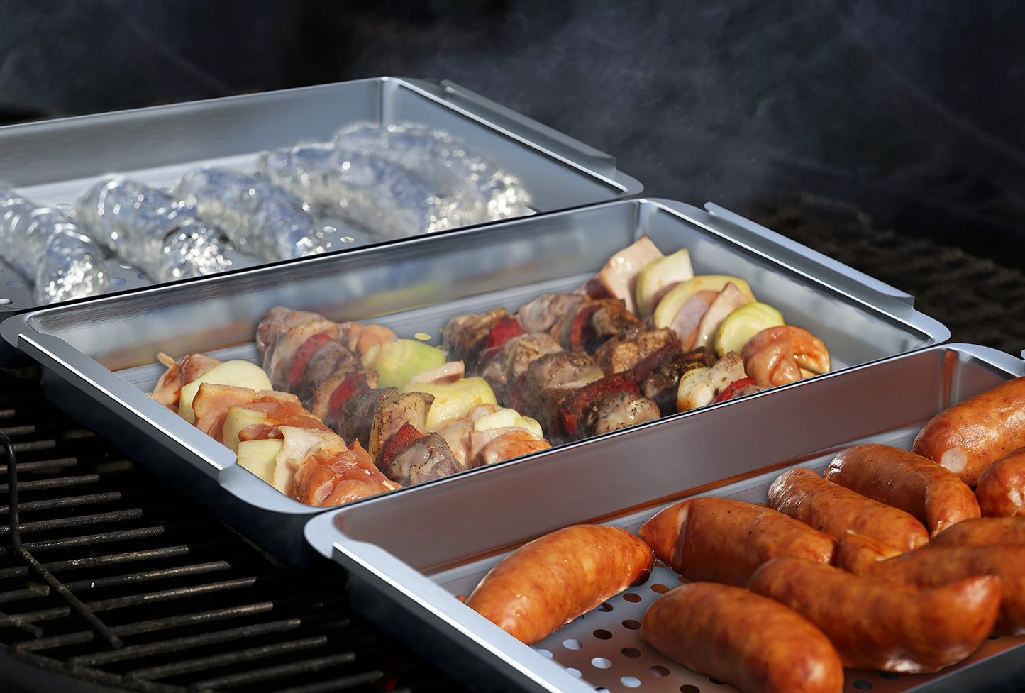 Yukon Glory™ BBQ 'N SERVE Grill Baskets (BBQ 'N SERVE SET)