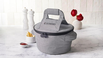Le Creuset Round Dutch Oven Tote Bag - 15-Inch, Stylish Noir Design for Easy Transport