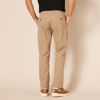 Amazon Essentials Men's Athletic-Fit Casual Stretch Chino Pant (Available in Big & Tall), Mushroom Brown, 34W x 32L
