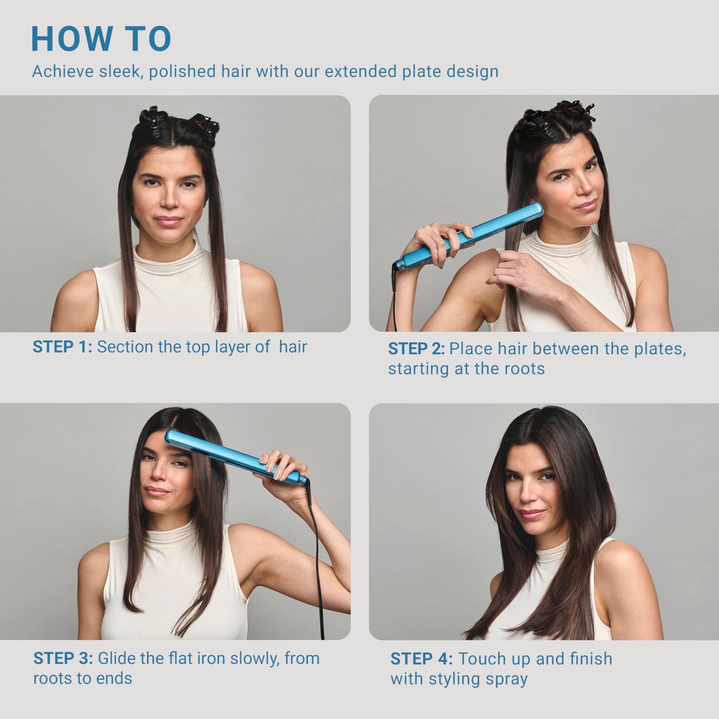 Nano Titanium Ultra-Thin Hair Straightener, Professional Flat Iron For All Hair Types