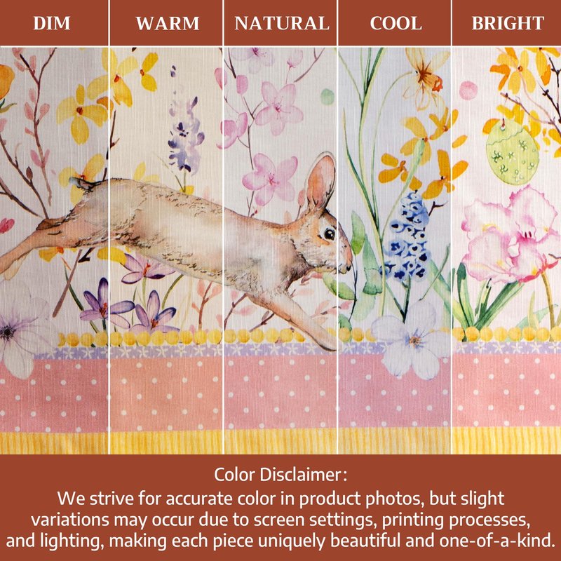 Maison d' Hermine Table Cloth Rectangle Table 100% Cotton 54 x 72 Inches Tablecloth Reusable Decorative for Dining Kitchen Room Farmhouse Home Gifts for Mothers Day Spring Summer - Easter Zest
