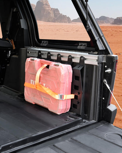 KEWISAUTO Rear Cargo Bed Side Molle Panels for Polaris Xpedition ADV 2024-2026 Accessories, 2 PCS Iron Rear Storage Tool Organizer Cargo Shelf Rack Side Molle Panels for Xpedition ADV 5 2024-2026