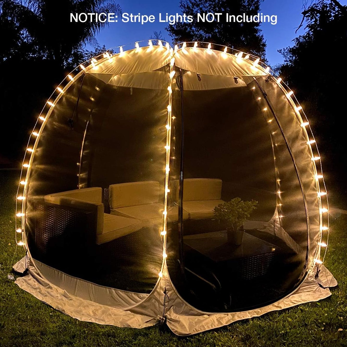 LEEDOR® Pop Up Screen House, 4-6 Person Outdoor Screen Tent, Camping Screen Room with Carry Bag, Screen Gazebo with Mosquito Netting, Instant Sun Shelter for Garden, Patio, Backyard 10'x10'