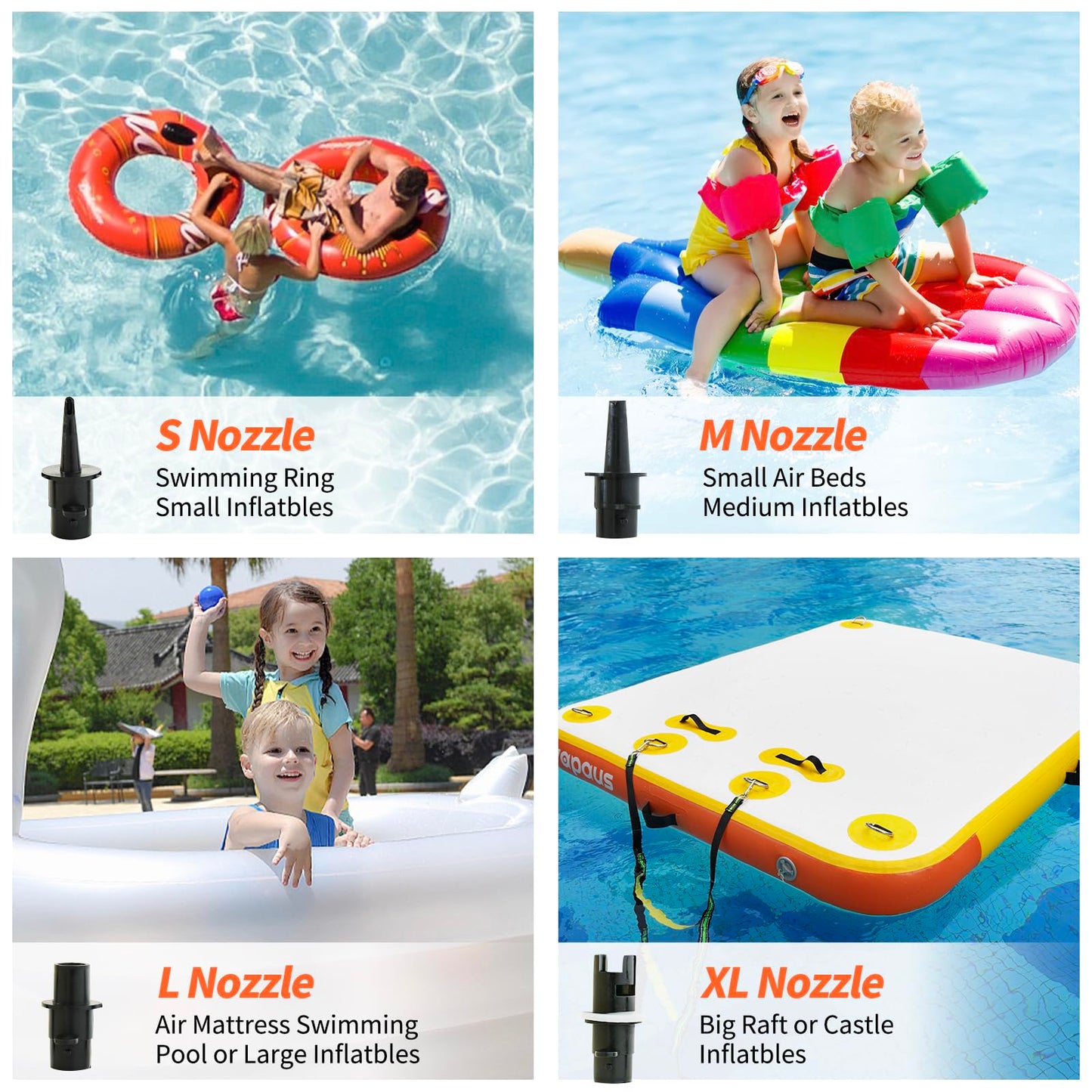 Vapaus Inflatable Floating Dock with Electric Air Pump Bundle – Versatile Water Platform with Quick Inflation for Outdoor Fun