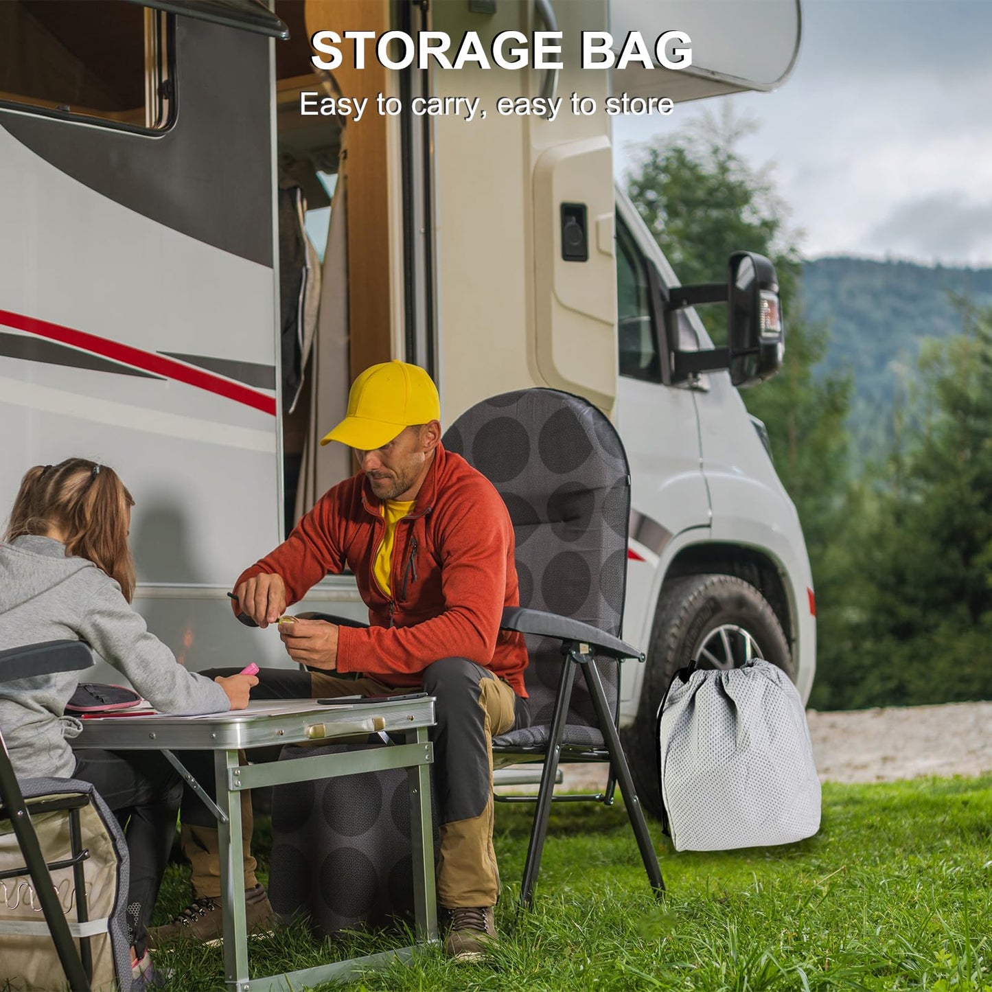 MuRealy Upgraded 37-40 ft RV Covers, Extra-Thick Camper Cover, 2025 New Travel Trailer RV Cover, Tearproof Waterproof Windproof Anti-UV