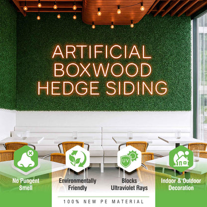 KASZOO 24 Pack 20"x20" Grass Wall Panels - Artificial Boxwood Panels for Greenery Wall Backdrop, Faux Greenery for Indoor Outdoor Decor, Garden Fence, Wedding, Privacy Screen, 66 Sq. Ft. Coverage