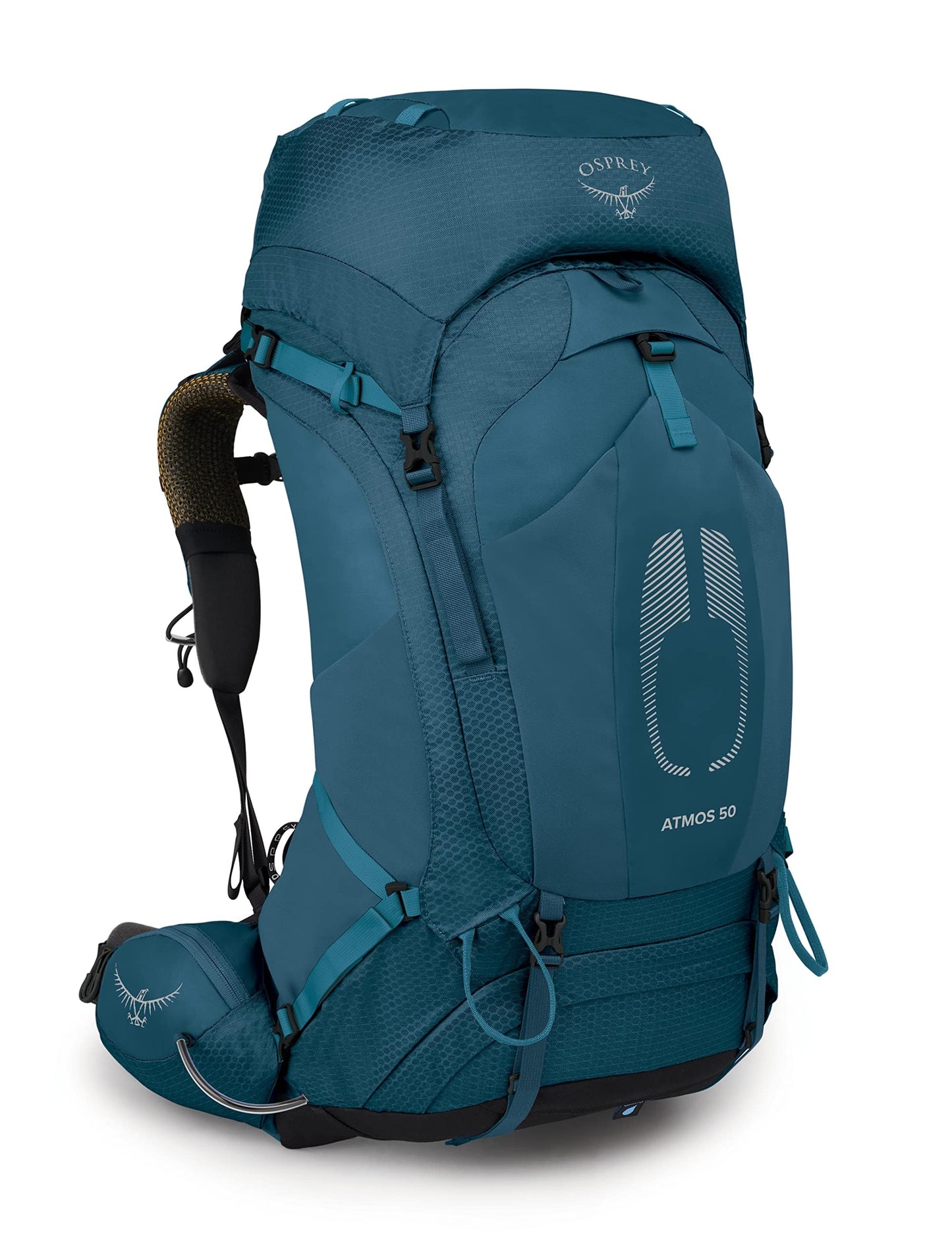 Osprey Atmos AG 50L Men's Backpacking Backpack, Venturi Blue, L/XL