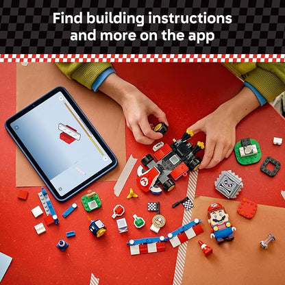 LEGO Super Mario: Mario Kart – Interactive Mario &amp Standard Kart Building Toy - Pretend Play Racing Playset for Boys &amp Girls Ages 7+ - Kids Birthday Gift Idea - 72043