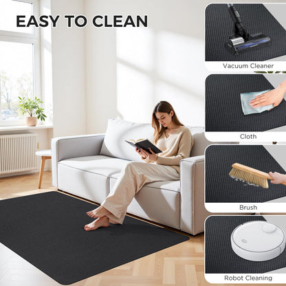 Sycoodeal Chair Mat,36" x 48" Office Chair Mat for Hardwood and Tile Floor, Heavy Duty Floor Protector for Rolling Chairs,Non-Slip,Computer Mat for Home Office(Black)