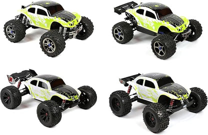 SummitLink Custom Body Compatible for 1/10 1/8 Scale RC Car or Truck (Truck not Included) (Muddy Green Over White/Black)