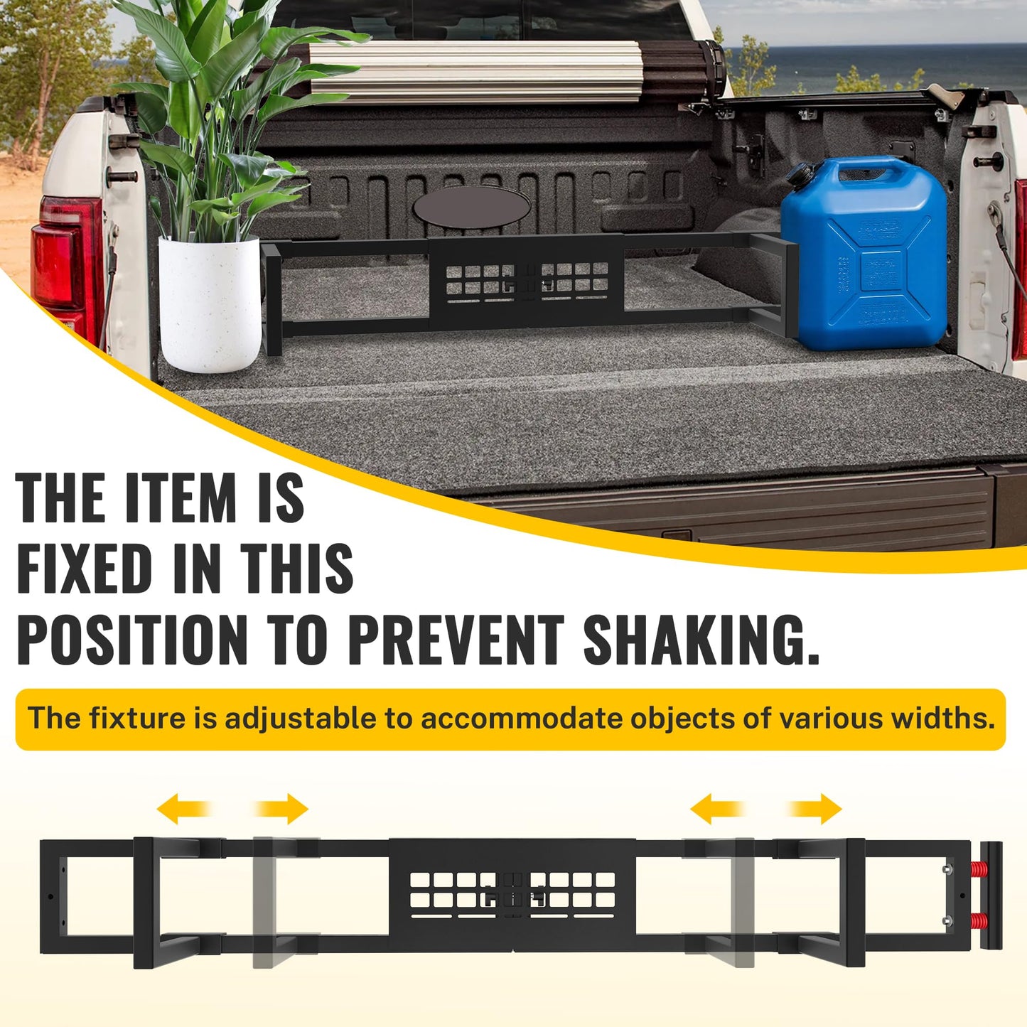 TENGBASE Truck Bed Divider Compatible with 2015-2026 Ford F150, Cargo Manager Molle Panel Truck Bed Organizer Replacement for Ford F-150 Accessories (Without Bed Liner & Pro Power Onboard)