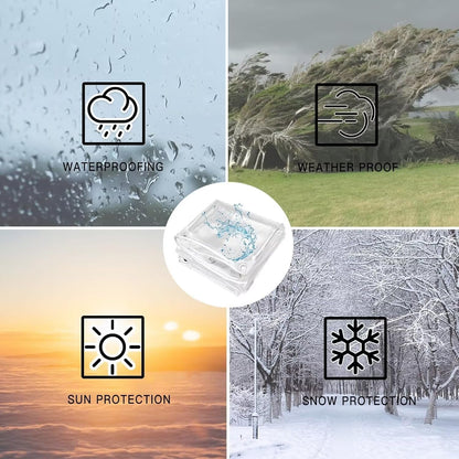HAJDCUTC 12 'x 16' Clear Vinyl Tarp, Heavy Duty PVC Waterproof,with Grommets and Cable Tie,Thick and Tear-Resistant, Camping, Patio, Rain or Sun Shelter, Cars, Tarpaulin Home Garden Outdoor Use