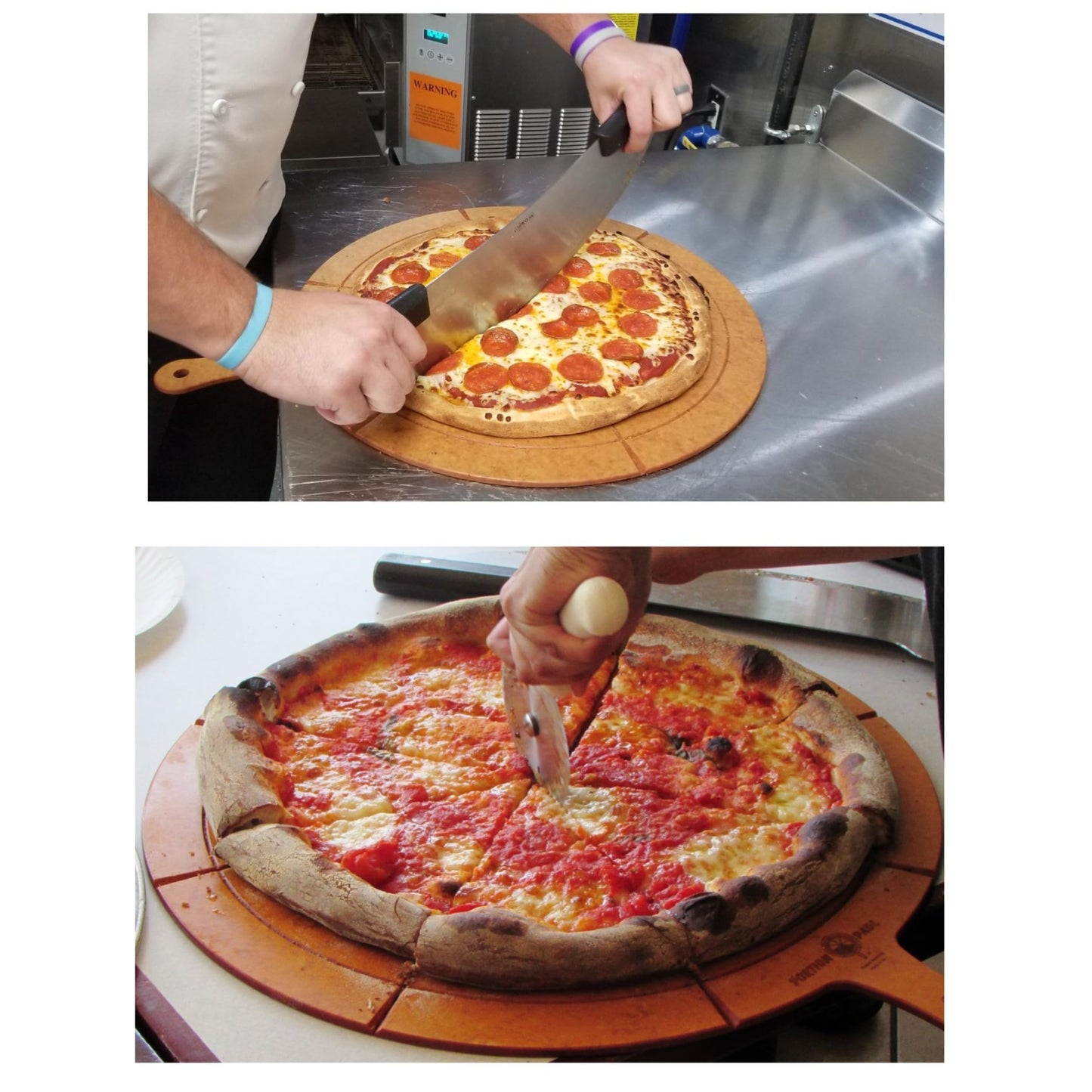 Portion PadL Single-Side Equal Slice Guide - 23” Diameter PadL for 20” Pizza, 6-Slice Portions - Pizza Cutting Board - 1/4” Thick NSF Composite - Ensures Accuracy, Consistency & Reduces Waste - USA