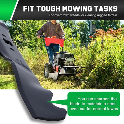 Grasscool Mower Blades - Replacement for Troy Bilt 21" Deck Riding Tractors & Push Mowers | Mulching 742-0741A