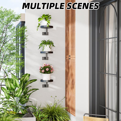 Awelov Wall Planters for Indoor Plants 3 Pack Floating Wall Mounted Plant Holder for Window, Bedroom, Living Room & Home Decor