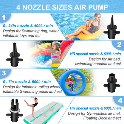 VOFiTNY Inflatable Floating Dock with Electric Air Pump for Inflatable