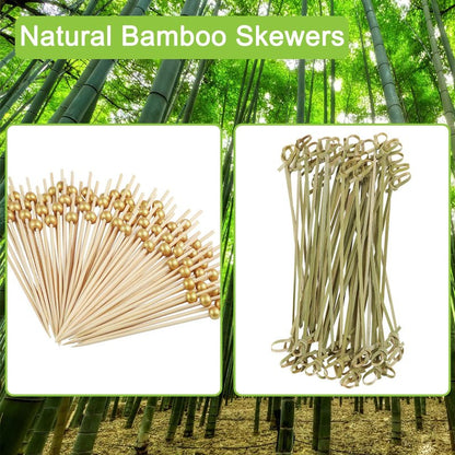 100 Pcs Charcuterie Cups with Sticks 12oz, Individual Disposable Handheld Holder with 100 Bags+100 Lables+200 Cocktail Skewers Tooth Picks, Paper Appetizer Board Snack Boxes for French Fry, Brown