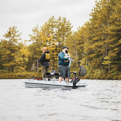 Pelican - Bass Raider 10E Angler Fishing Boat - Ram-X™ Material - Ergo360 Seating System - Light Grey - 10.2 ft