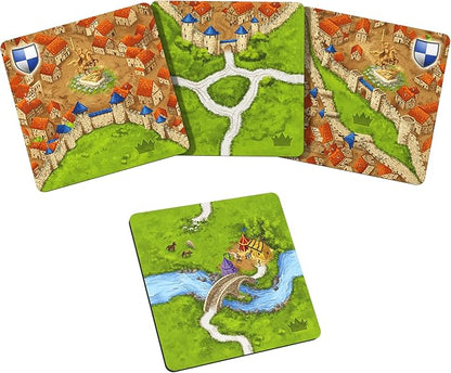 Hans Im Gluck Carcassonne Jousts &amp Crests Board Game Expansion - Compete in The King’s Tournament with Champions Prizes &amp Statues Family Fun for Kids &amp Adults Ages 8+ 2-5 Players 45 M