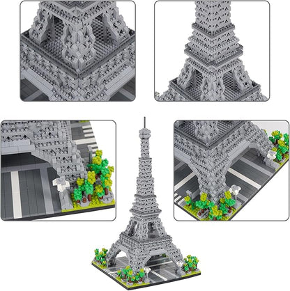 Building Blocks Set 3585 Pieces Architecture Eiffel Tower Model Building Kit World Famous Architecture Model Micro Building Blocks