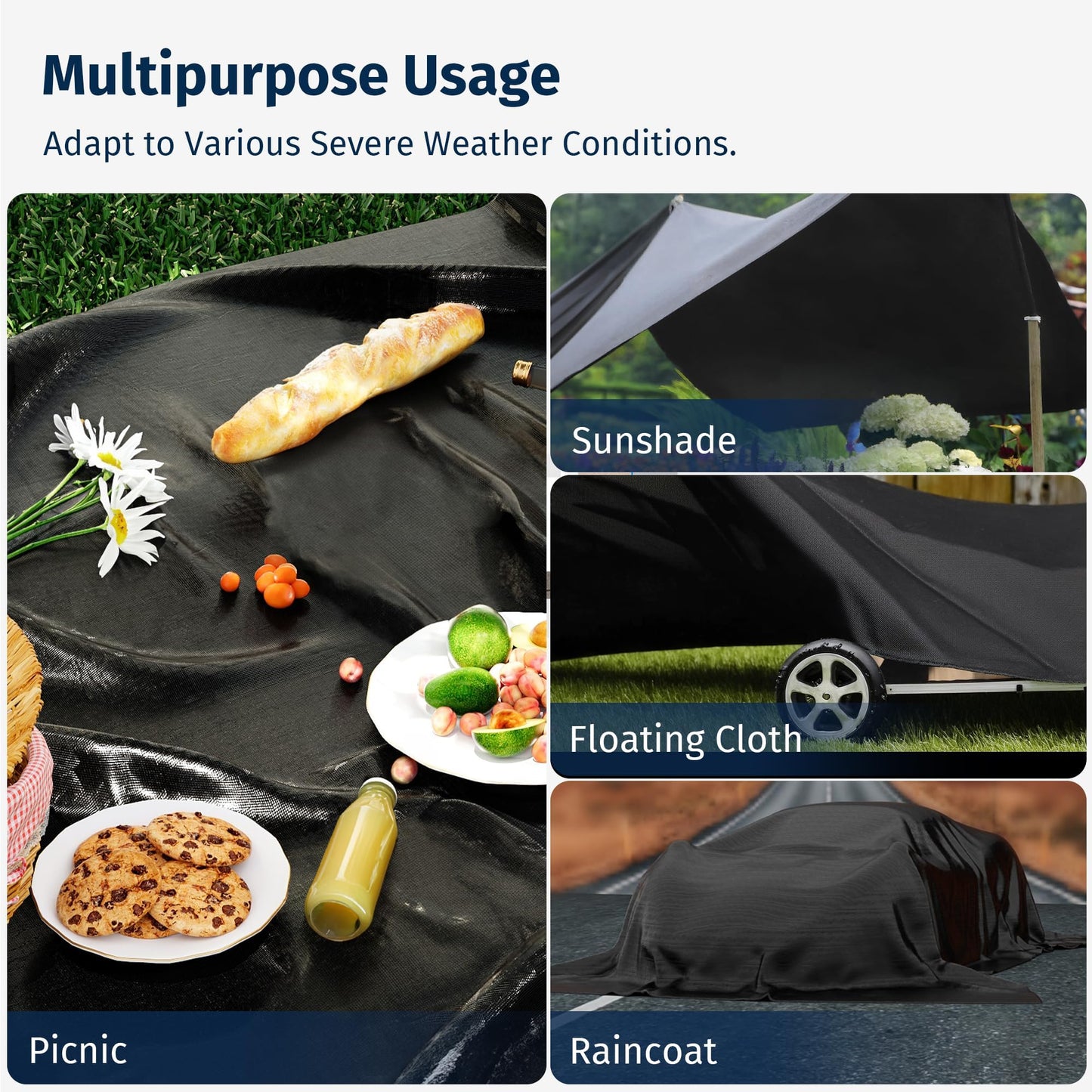 Bundle of East OAK 6×6 FT Pop Up Canopy Tent with MeshInstant Canopy with Portable Carry Bag, Beige + EAST OAK 6x6 FT Waterproof Tarps for Outdoors as Tent Floor Mat