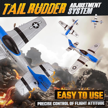 BEZGAR RC Plane Drones for Kids 6-axis Gyro Remote Control Airplane RC Helicopter Easy Control for Beginners Toys