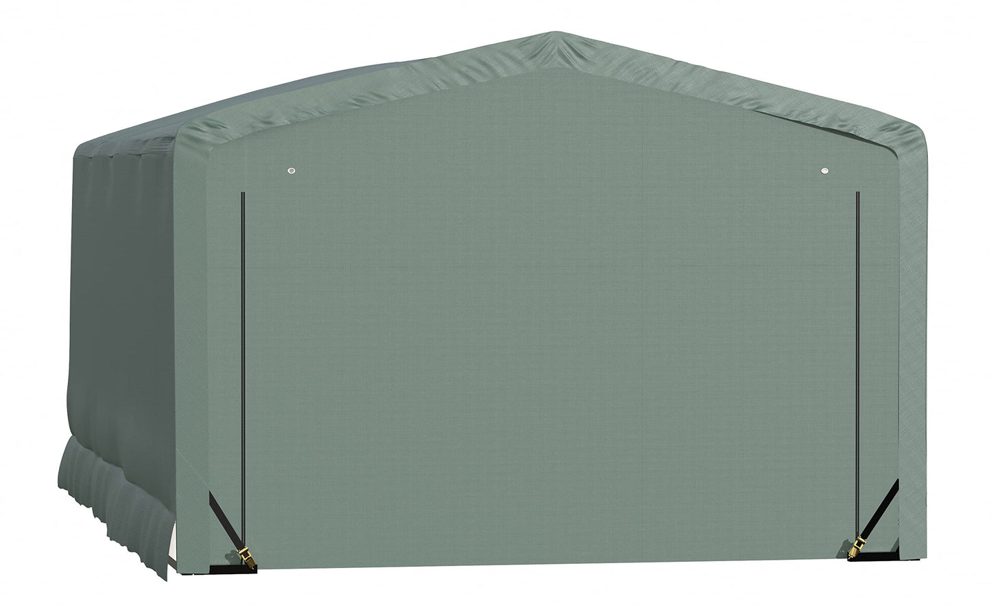 ShelterLogic ShelterTube Garage & Storage Shelter, 12' x 18' x 8' Heavy-Duty Steel Frame Wind and Snow-Load Rated Enclosure, Green