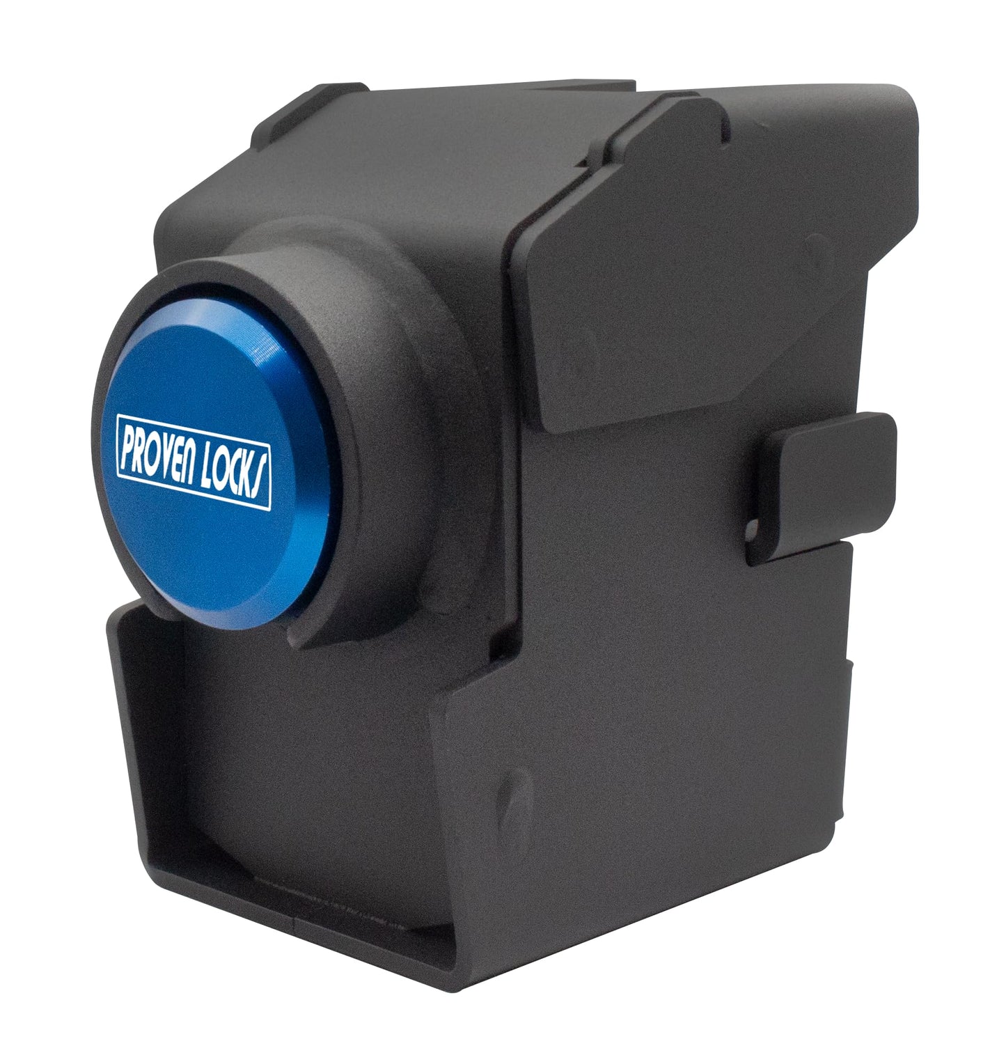 Proven Industries Trailer Lock, Model 2516-B2, Fits Select Cast-Steel 2 5/16 in Adjustable Couplers, 2 Keys Included, Made in USA, Blue