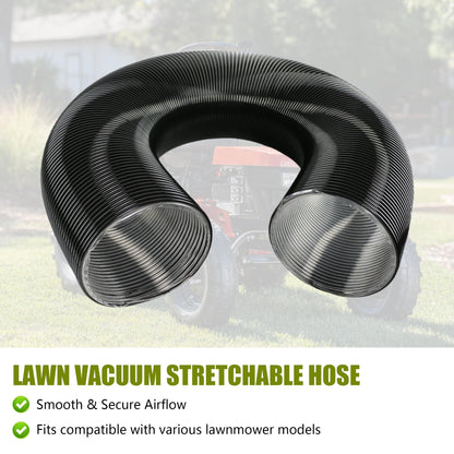 Heavy Duty 8 Inch x 8 Foot Leaf Vacuum Hose, Flexible PVC Replacement Part for DR Trac Vac Cyclone Agri-Fab, Universal Grass Catcher Bagger Attachment for Lawn Vacuums and Leaf Collection Systems