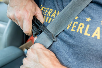 Gerber Gear Center Drive Rescue - Multitool Knife with Pliers, Strippers & Strap Cutter - Portable EDC Tactical Gear for Camping & Outdoor - Utility Tool - Berry Compliant Sheath - Made in USA - Black