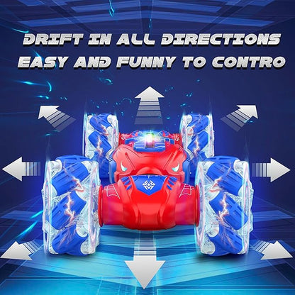 Remote Control Car Gesture Sensing RC Stunt Car 4 WD Transform Off Road for Rotating 2.4Ghz Hand Controlled Remote Control Twister Cars RC Cars for Kids Boys Girls Toy Gift Age 8 9 10 11 12 yr