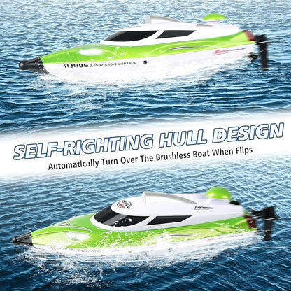 RC Boat-Remote Control Boat for Adults-High Speed 35+ KPH for Pool-Toys for Ages 8-13 (Green)