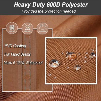 NettyPro Griddle Cover - Waterproof Heavy-Duty Protection for 36-Inch Blackstone Grill | Brown