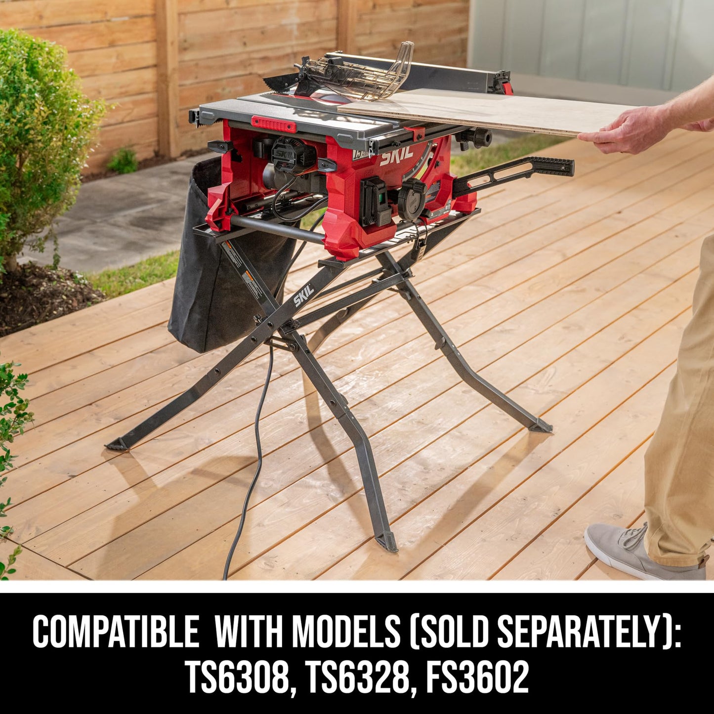 SKIL Compact Workbench with Folding Stand, compatible with models TS6308, TS6328, FS3602, SRS0001 - SBT0011