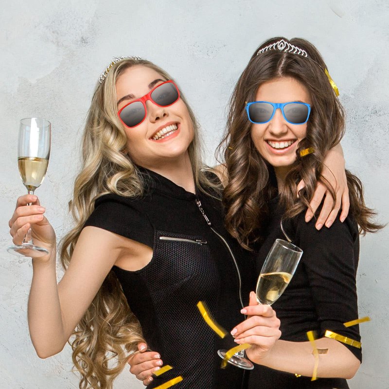 ASTARON 64 Pieces Sunglasses Bulk Neon Party Favors Goody Bag Fillers for Beach Wedding Party Pool Party Supplies, 8 Colors