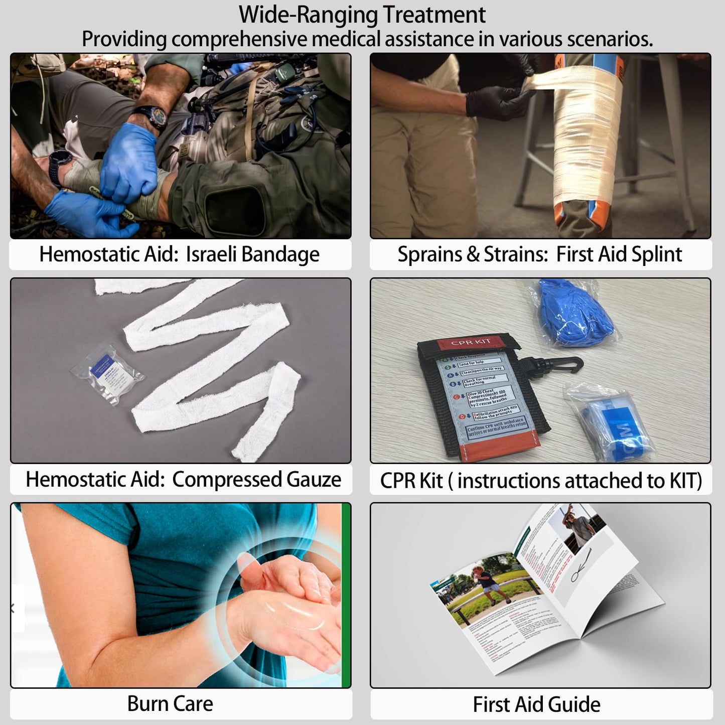 Advanced First Aid Kit, Comprehensive Trauma First Aid Kits with Labelled Compartments for Cars, Home, Office, Backpacking, Camping, Traveling, and Cycling -Upgrade 324 Piece