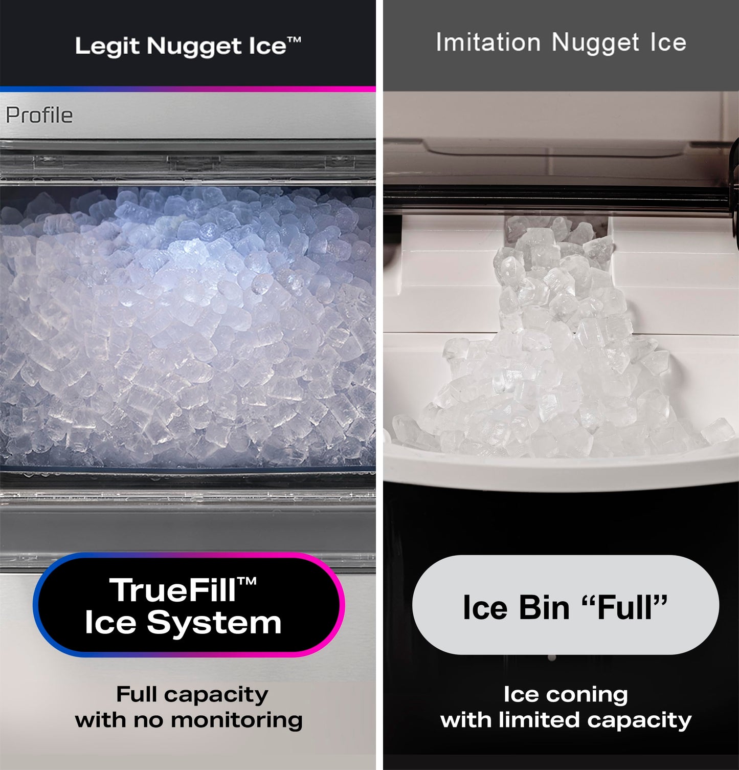 GE Profile Opal 2.0 Ultra Nugget Ice Maker with .75 Gallon Side Tank and Scale Inhibiting Filter, Scoop Included, 38 lbs in 24 Hours, Pellet Ice Machine with WiFi & Smart Connected, Black