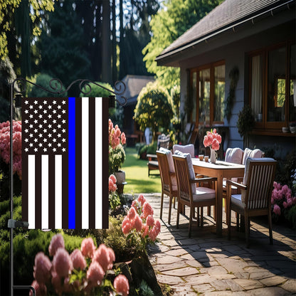 Akeydeco Garden Flag Pole Stand - Waterproof Holder with Stopper & Clip | Durable Powder-Coated Finish