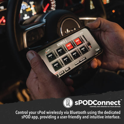 SPOD BantamX 8 Relay Power Control System with Touch Screen Controller and Integrated Bluetooth for Jeep JK - USA 5-Year Warranty (Jeep JK 2007-2018, 84" Battery Cable)