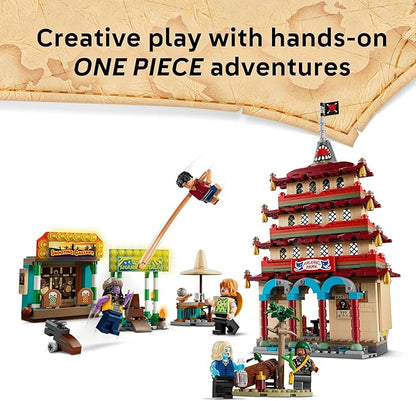 LEGO ONE PIECE Battle at Arlong Park Building Blocks - Pretend Play Building Toy for Boys &amp Girls Ages 9+ - 5 Straw Hat Pirates Toy Figures &amp Playset for Anime Fans - Gift Idea for Birthdays