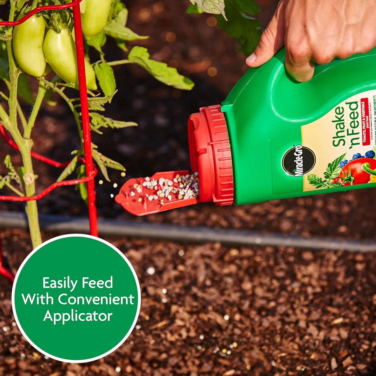 Miracle-Gro Shake 'N Feed Tomato & Vegetable Plant Food - 4.5 lb Fertilizer for In-Ground & Container Gardens