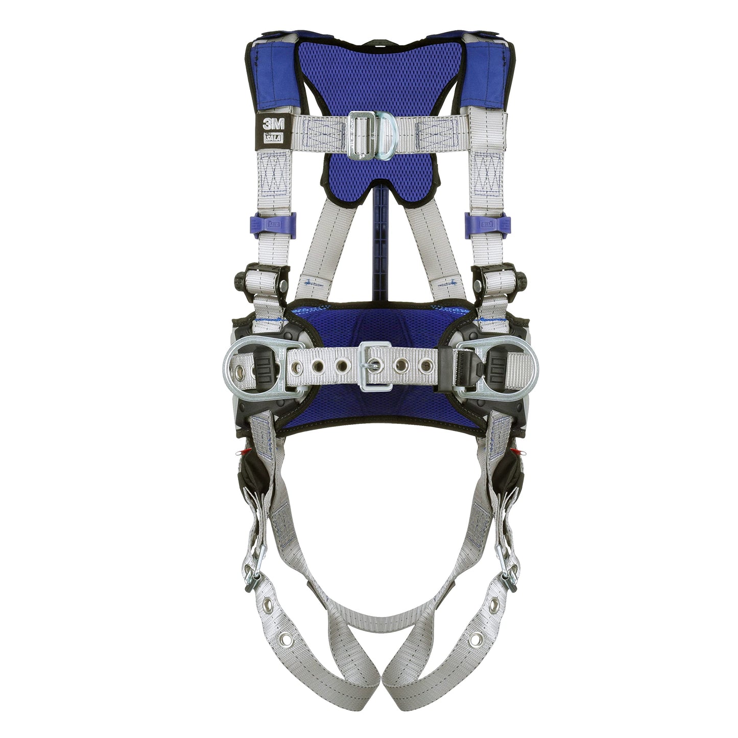 3M DBI-Sala ExoFit X100 Weight Distribution Comfort Construction Safety Harness Fall Protection, with Body Belt, Hip Padding, Multiple D-Rings, Pass-through Chest and Tongue Leg Buckles, 1401047,Large