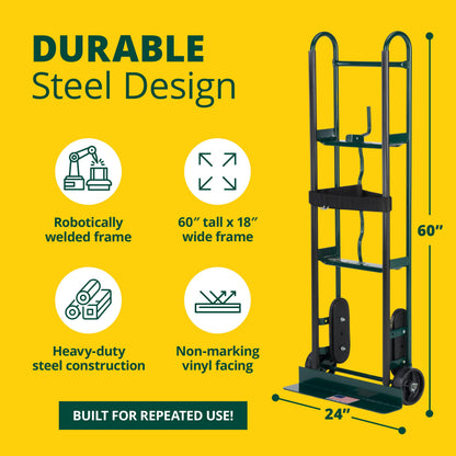 Harper Trucks 6781 Appliance Hand Truck, Dark Green