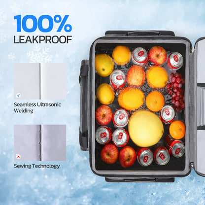 Maelstrom 80 Can Soft Sided Cooler Bag, Insulated Hard-Bottom, Leakproof, Portable, Gray