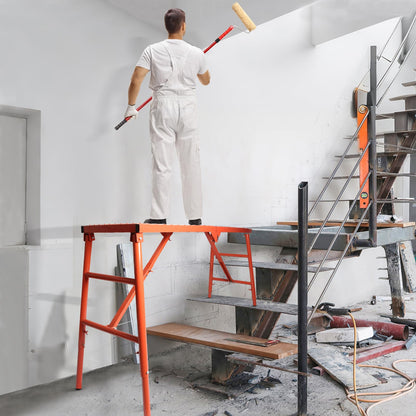 LEADALLWAY Scaffolding Platform and LEADALLWAY 3 Step Ladder