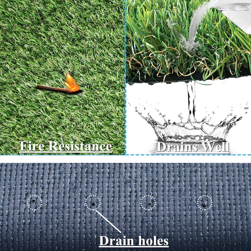 ALTRUISTIC 7FTX13FT Realistic Pet Artificial Grass for Dogs Indooor Outdoor Decor, 1.38 Inch 70 oz Extra-Heavy & Thick Garden Lawn Landscape Synthetic Grass Turf, Fake GrassTurf Mat Rug