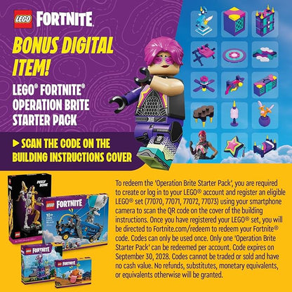 LEGO Fortnite Battle Bus Building Toy - Collectible Fortnite Toy for Kids Boys &amp Girls Ages 10+ - Pretend Play Set with 9 Minifigures from Video Game - Gift for Birthdays - 77073