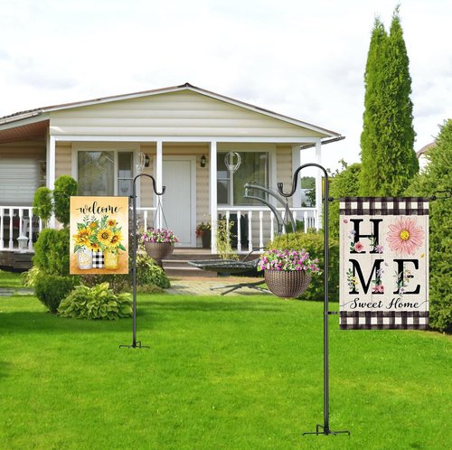 Heavy Duty Garden Flag Stand by [Brand Name] - 46-Inch Holder for 12x18 Flags | Perfect for Patio & Yard Decor